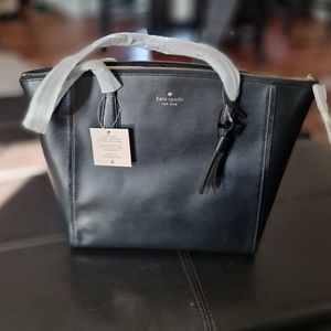 Kate Spade Kali Black Leather Tote